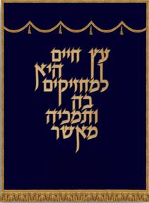Torah ark cover, paroches, parochet