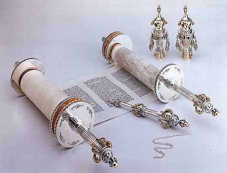 Netafim sterling silver Torah ornaments set